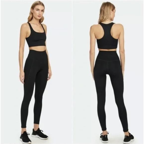 Girlfriend Collective Black Compressive High-Rise Leggings Size Medium - Picture 13 of 13